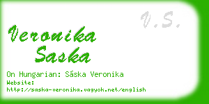 veronika saska business card